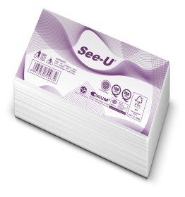 See-U Facial Tissue Eco Purple Travel Pack 50 Sheets