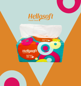 Hellosoft Facial Tissue 250 Sheets
